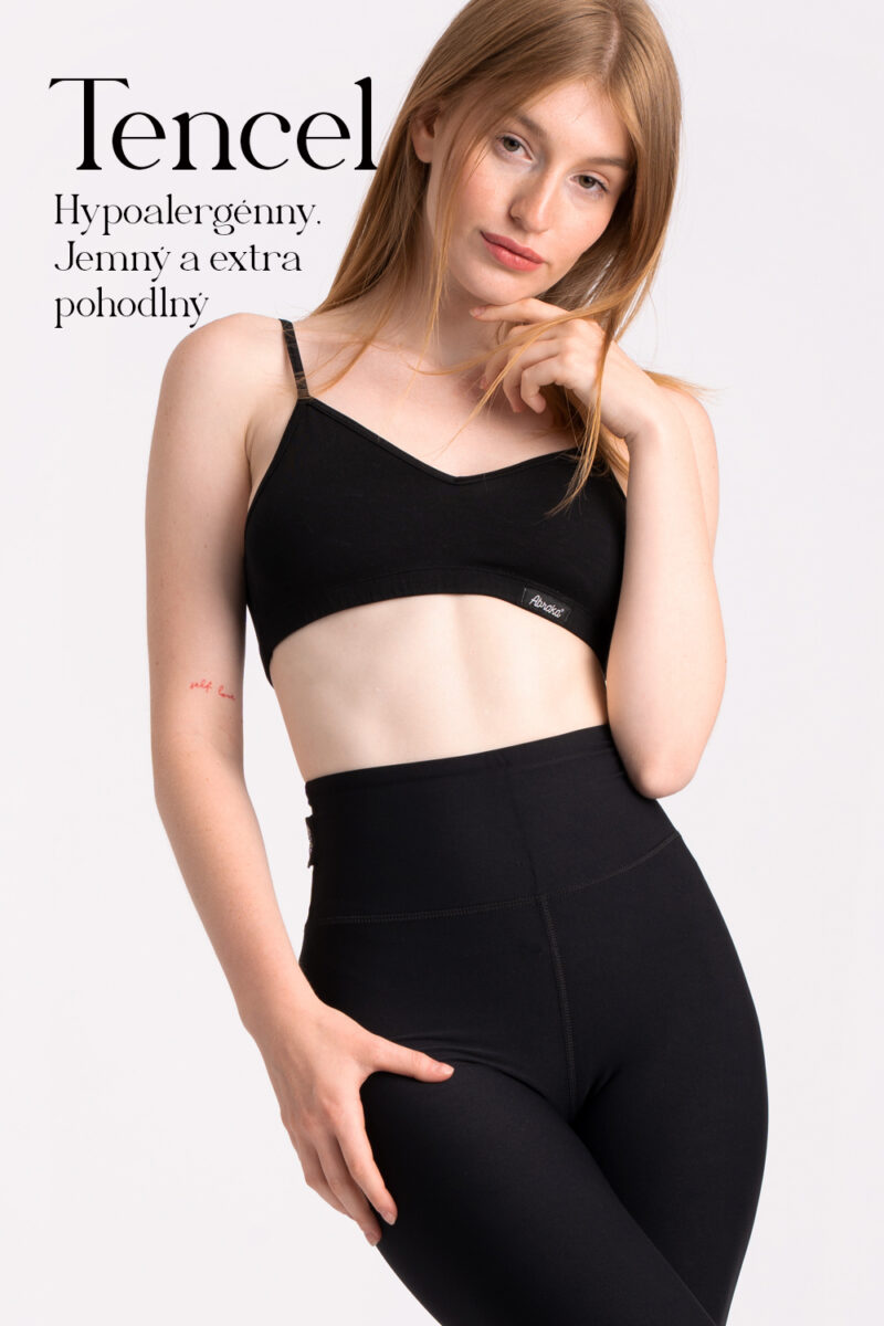 Podprsenka - Tencel čierna