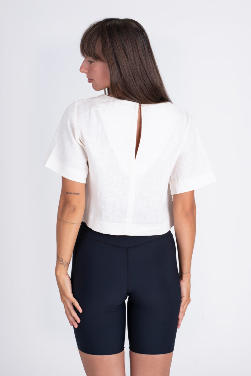 Ľanové tričko - Ivory