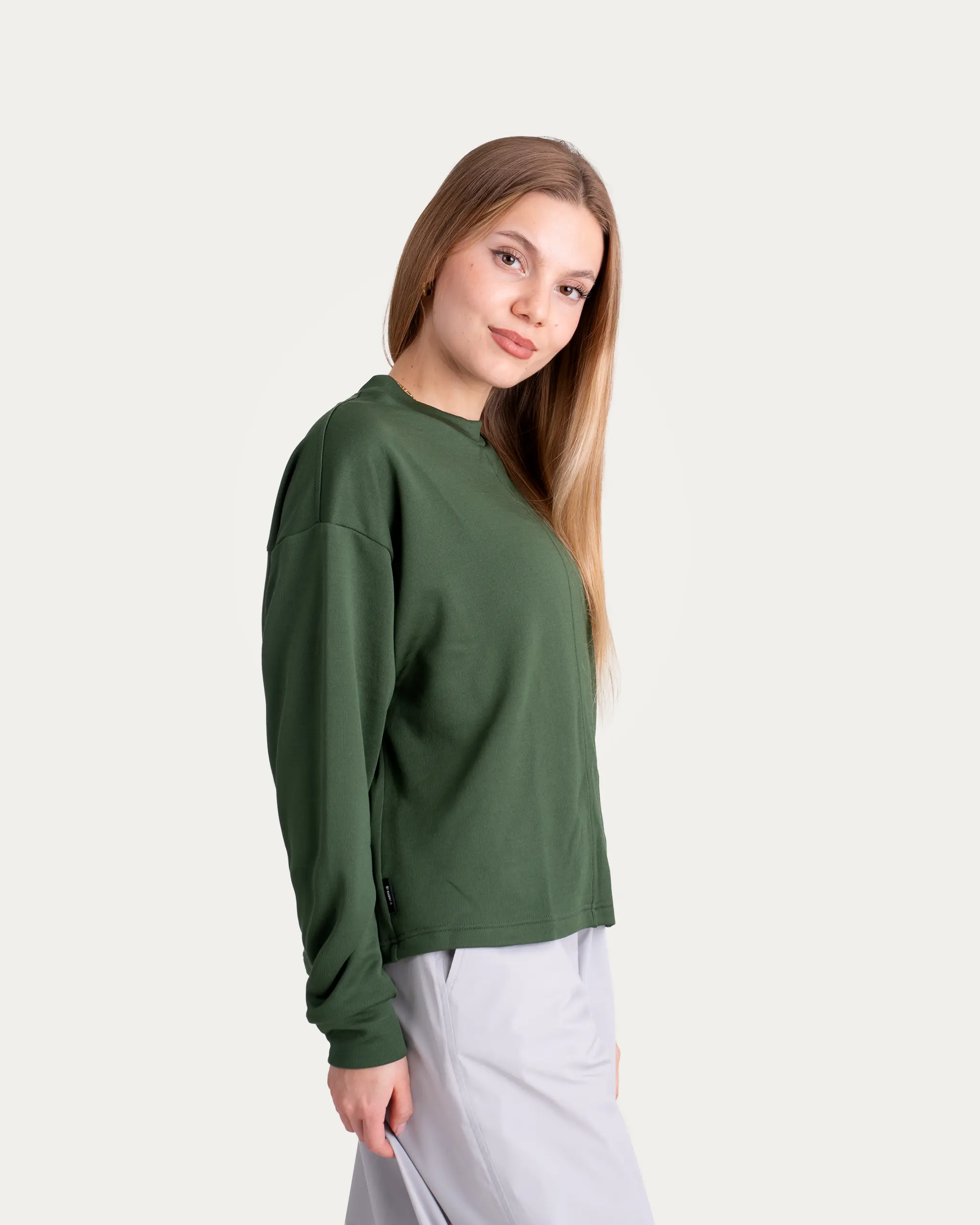 Merino mikina – Moss