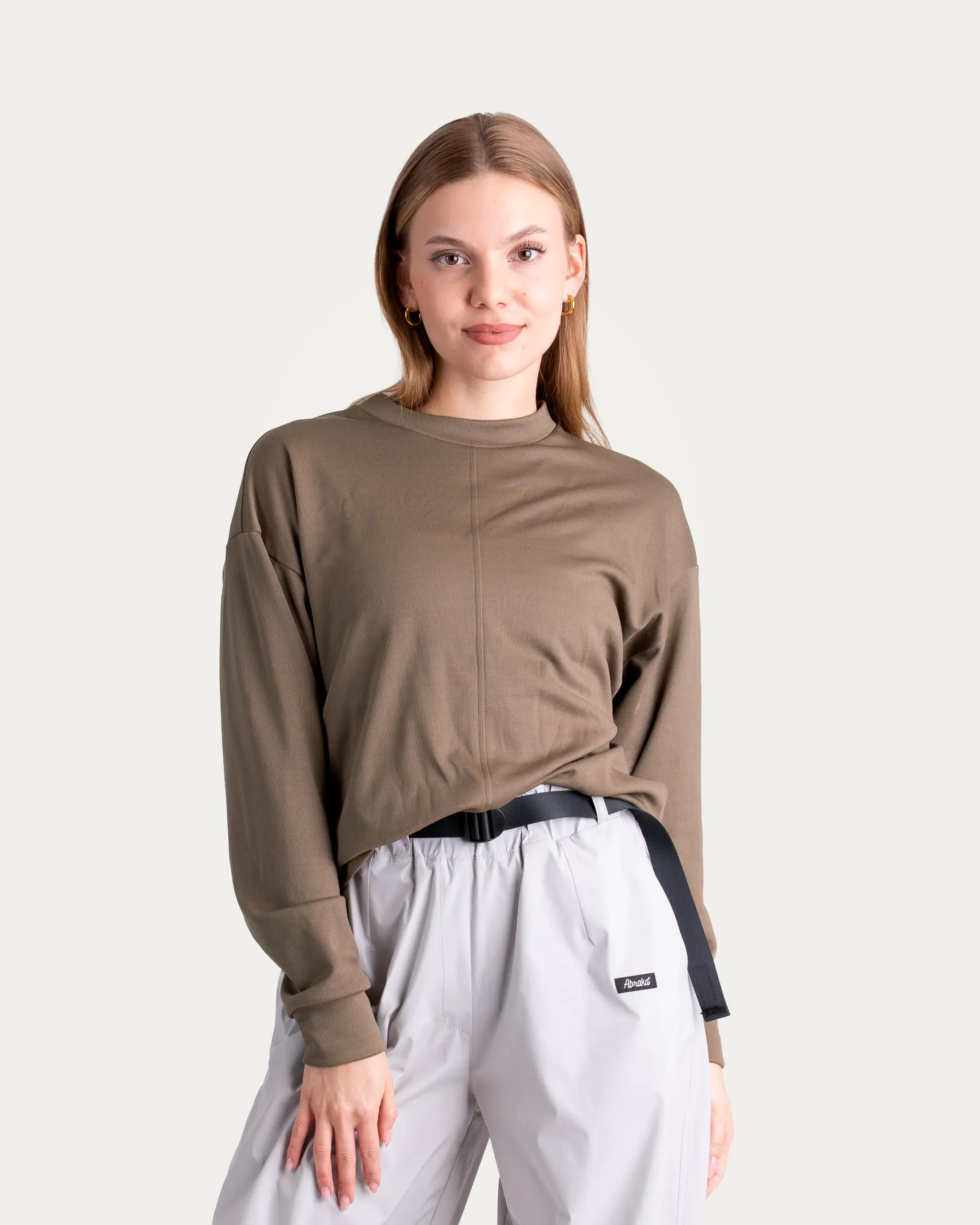 Merino mikina – Taupe
