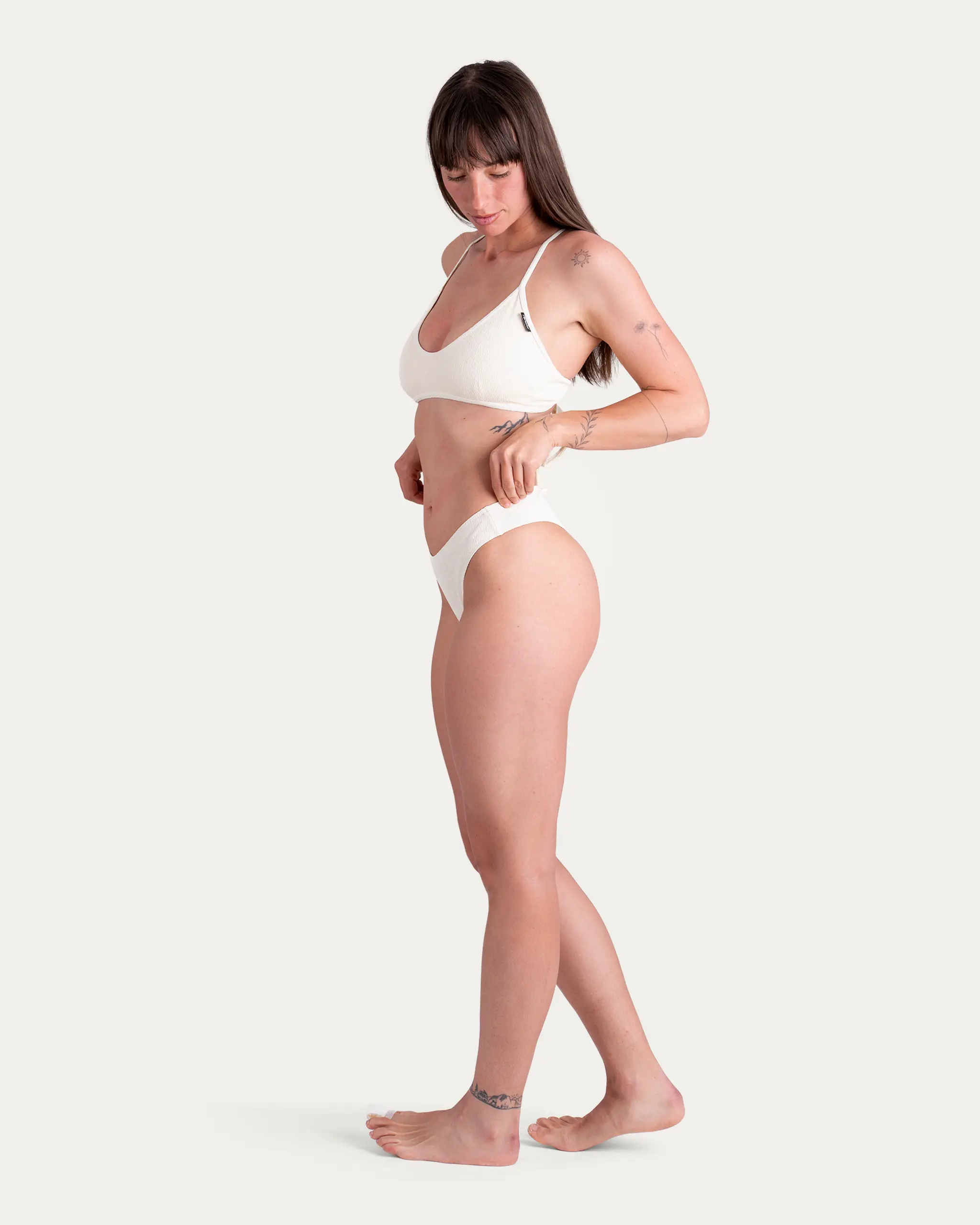 Plavkový top Wave – Ivory